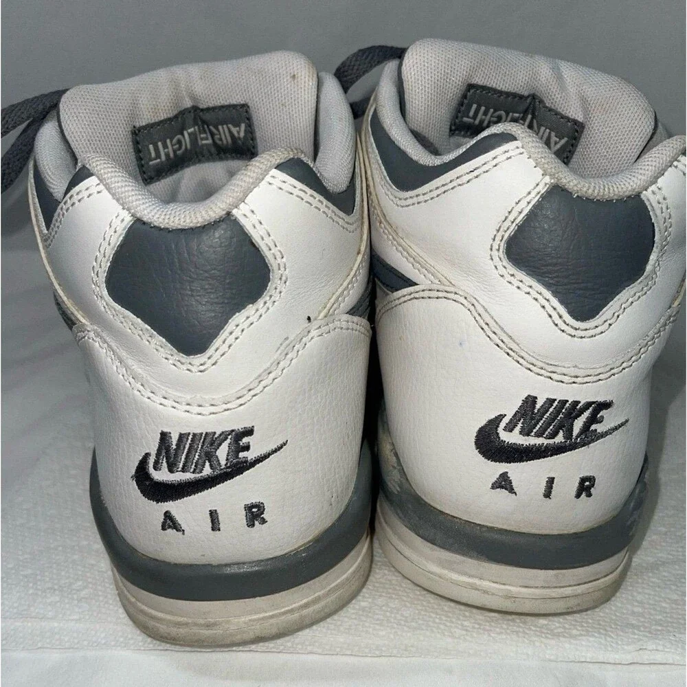 Nike Air Flight 89 Retro Cool Grey Mid Top Men's Basketball Sneakers Size‎ 11